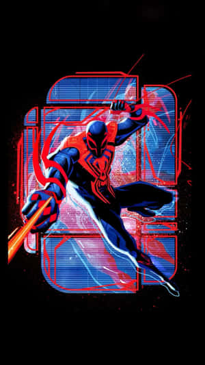 Spider Man2099in Action Wallpaper