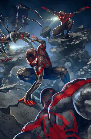 Spider Men Clone Saga Illustration Wallpaper