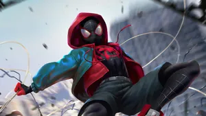 Spider-verse Painting Spider Man Pfp Wallpaper