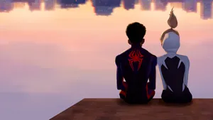 Spider Verse Sunset Duo Wallpaper