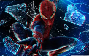 Spiderman Breaks Through The Boundaries Of Reality Wallpaper