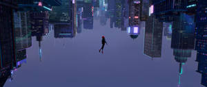 Spiderman Freefalling Into The Abyss Wallpaper