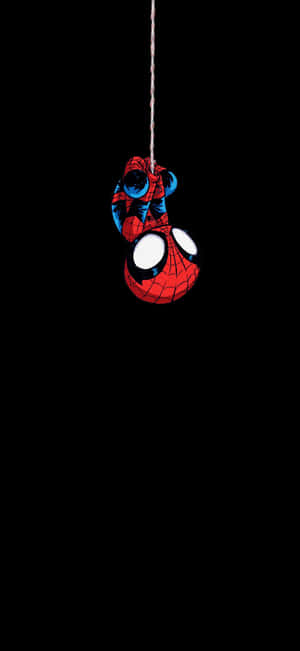 Spiderman Hanging Wallpaper Wallpaper