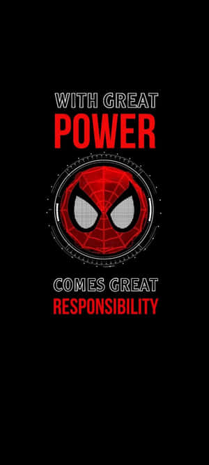 Spiderman Power Responsibility Quote Wallpaper