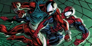 Spiderman_vs_ Scarlet_ Spider_ Showdown Wallpaper