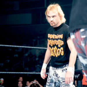Spike Dudley Enters World Wrestling Ring Wallpaper