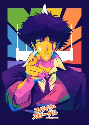 Spike Spiegel: Cool And Confident Bounty Hunter Wallpaper