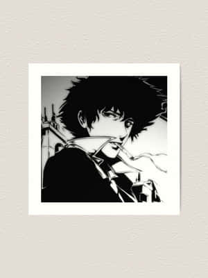 Spike Spiegel In Action From Cowboy Bebop Wallpaper