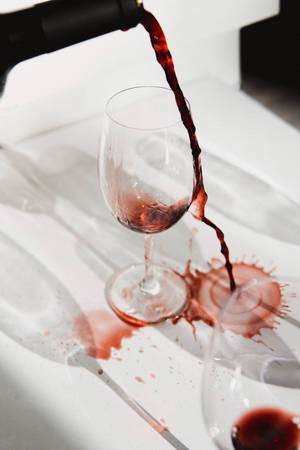 Spilled Red Wine Wallpaper