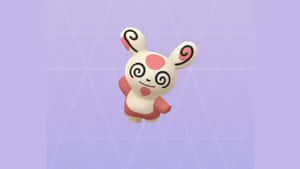 Spinda With Pastel Purple Background Wallpaper