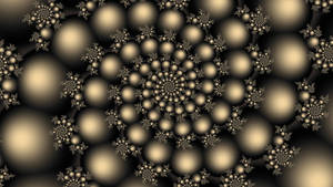 Spiral Metallic Balls Wallpaper