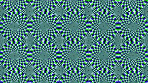 Spiral Of Colors In Optical Illusion Wallpaper