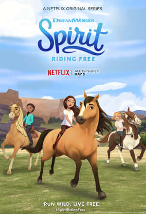 Spirit Riding Free Graphic Poster Wallpaper