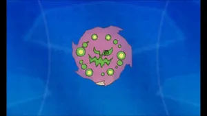 Spiritomb On Blue Background Wallpaper