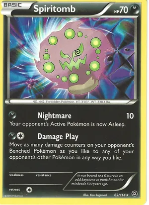 Spiritomb Trading Card - A Rare Collection Wallpaper