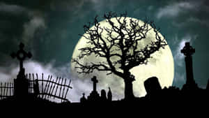 Spirits Gather On All Hallows' Eve Wallpaper