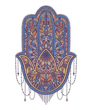 Spiritual Hamsa Hand Symbol Wallpaper