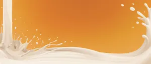 Splashing Milk Liquid Branding Design Wallpaper