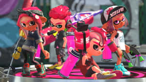 Splatoon3 Inklings Ready For Battle Wallpaper