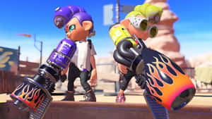 Splatoon3 Inklings Readyfor Battle Wallpaper