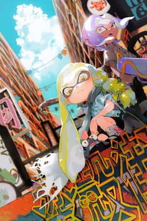 Splatoon3 Inklingsin Action Wallpaper