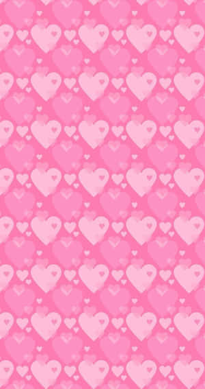 Splendid Pattern Pink Hearts Iphone Wallpaper