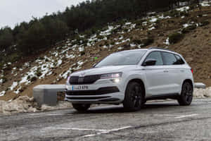 Splendid Skoda Karoq Exploring Its Boundaries Wallpaper