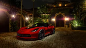 Splendid View Of The Chevrolet Corvette C7 Wallpaper