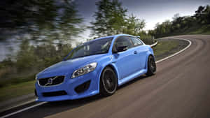 Splendid Volvo C30 Hatchback On The Road Wallpaper