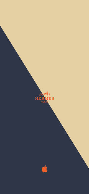 Split Hermes Midnight Blue Cream Wallpaper