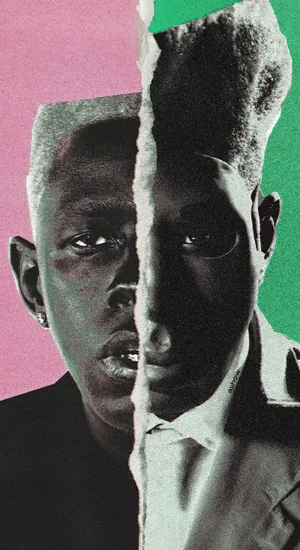 Split Portrait Art Chromatopia Wallpaper