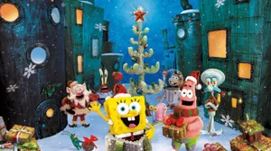 Sponge Bob Christmas Celebration Wallpaper