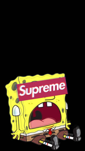 Sponge Bob Supreme Crossover Art Wallpaper