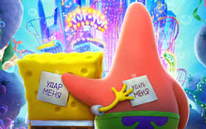 Sponge Boband Patrick Adventure Backdrop Wallpaper