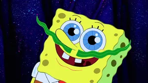 Spongebob Mustache Funny Meme Wallpaper