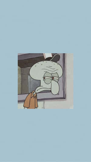 Spongebob Pfp Annoyed Squidward Wallpaper