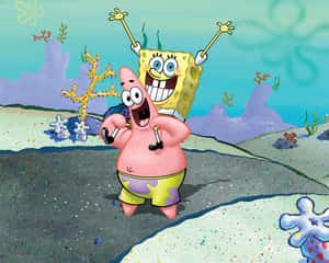Spongebob Pfp Hanging Out Wallpaper