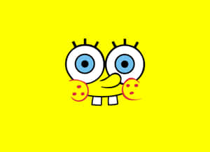 Spongebob With A Comical Facial Expression Wallpaper