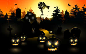 Spooky 3d Halloween Night Wallpaper