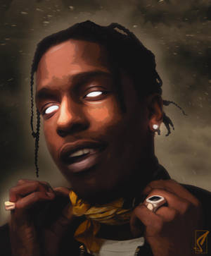 Spooky Asap Rocky Art Wallpaper