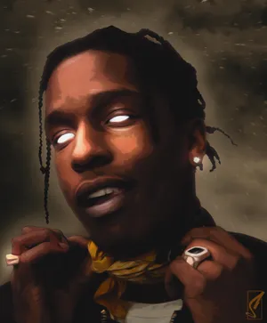 Spooky Asap Rocky Art Wallpaper