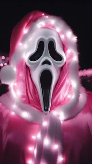 Spooky Christmas Ghost Mask Wallpaper