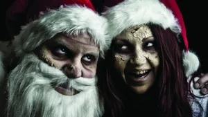 Spooky Christmas Horror Santa Wallpaper