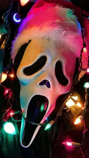 Spooky Christmas Mask Wallpaper