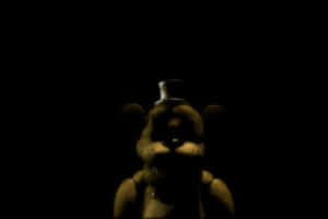 Spooky Golden Freddy From Five Nights At Freddy's Wallpaper