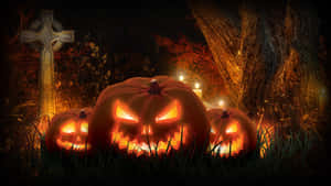 Spooky Halloween Jack O’lanterns Desktop Wallpaper