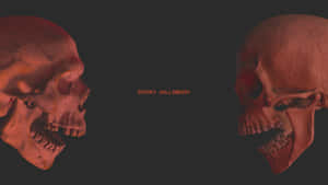 Spooky Halloween Skulls Wallpaper