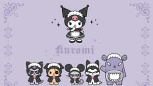 Spooky Kuromi Halloween Celebration Wallpaper