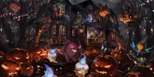 Spooky Spectrum - Assembly Of Ghost Pokemon Wallpaper