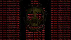 Spooky Springtrap From [five Nights At Freddy's] Lurking In Darkness Wallpaper